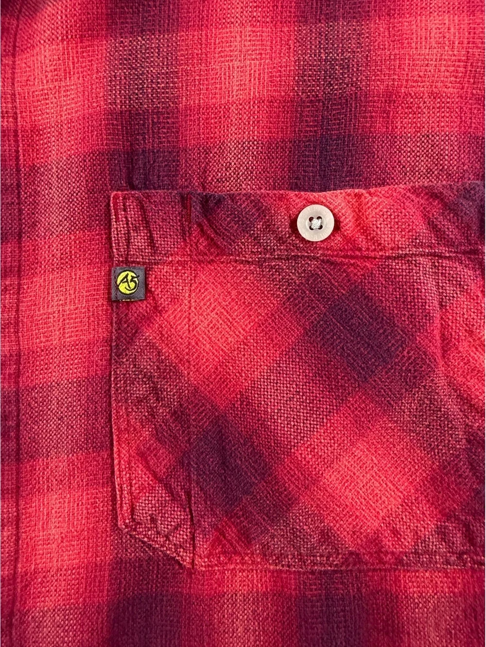 The North Face A5 Series Mens M Red Black Plaid Flannel Shirt 100% Cotton